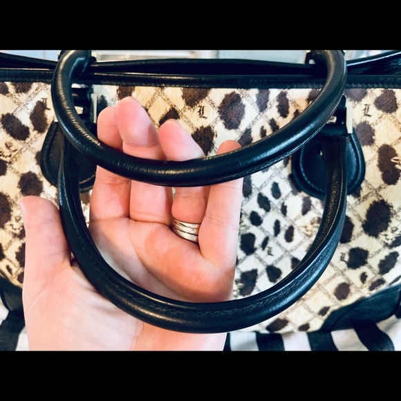 🐑🐑💋Vintage L.A.M.B. Cheetah St Thomas Handbag by Gwen Stefani - Picture 4 of 7